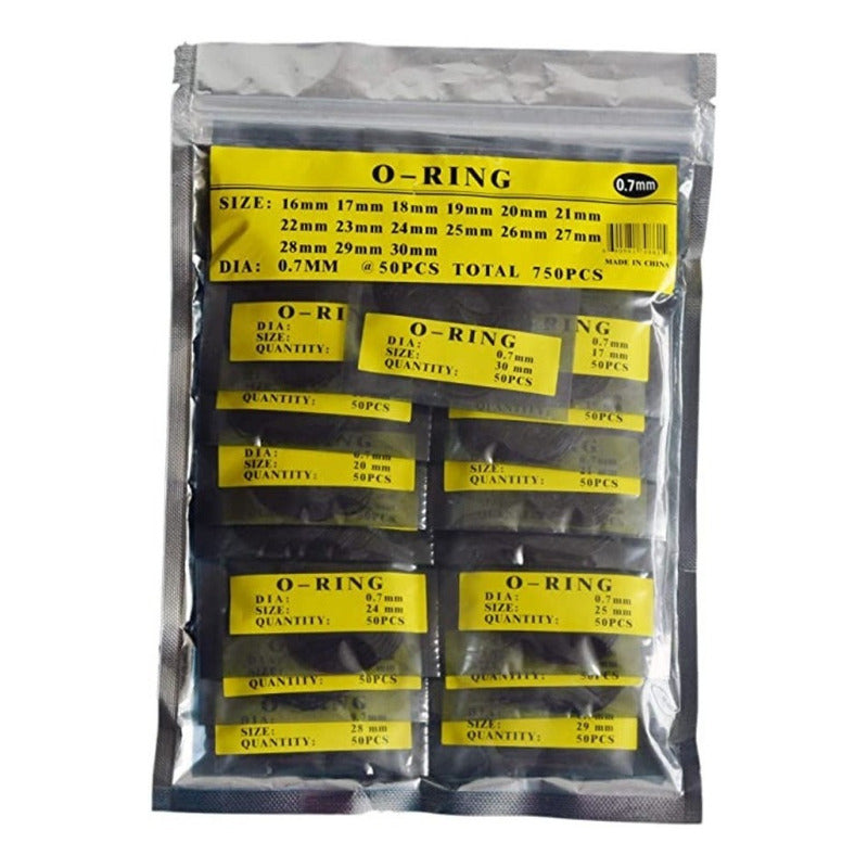 750 Juntas O-ring Para Tapas De Reloj Impermeables/0.7mm